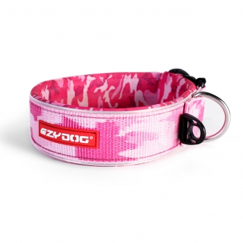 EzyDog Neo Wide Hundehalsband Extrabreit Pink Camo